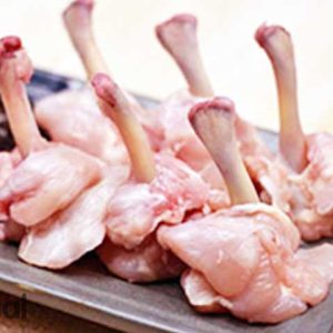 Succulent chicken legs on a plate